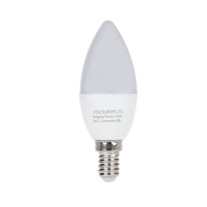 Żarówka LED V-TAC 4W E14 Świeczka VT-1818 ciepła 320lm