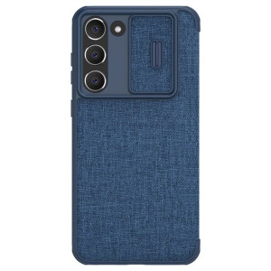 Etui Nillkin Qin Cloth Pro Samsung Galaxy S23+ Plus niebieskie