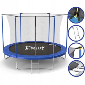 Trampolina 312Cm 10Ft Blue Siatka+ drabinka F-Star