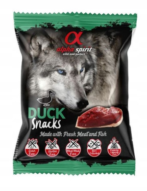 Alpha Spirit Kostki Przysmak Psa Kaczka 50g
