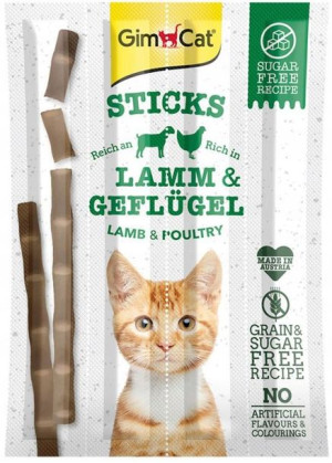 Gimcat Sticks Przysmak Dla Kota Jagnięcina Drób