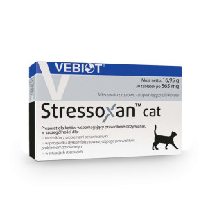 Vebiot Stressoxan Cat 30 Tabletek Dla Kota Stres Sylwester