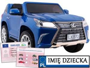 AUTO NA AKUMULATOR Lexus LX570 zmienny napęd 4x4 OTWIERANA MASKA schowek