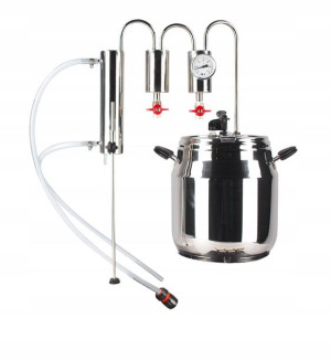 Destylator Chłodnica 2x Odstojnik Szybkowar 15 L