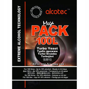 Drożdże Alcotec Mega Pack 100 l Turbo Yeast 360 g