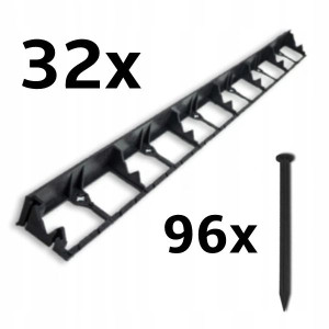 Obrzeże trawnikowe ogrodowe 78mm 32m KOTWY 96szt