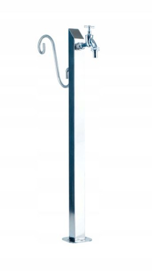Hydrant Ogrodowy 70cm Kran INOX „Kwadrat” Boczny