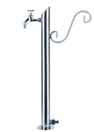 Kran Ogrodowy hydrant 70cm INOX kranik słupek