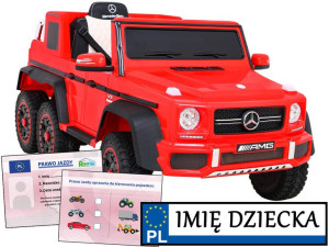AUTO NA AKUMULATOR MERCEDES G63 6x6 pojazd elektryczny SCHOWEK