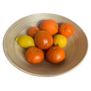 Miska Bambusowa Misa Owoce Warz Przekąski 30 Cm