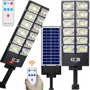 Lampa Solarna 1200w Czujnik Ruchu Zmierzchu Pilot