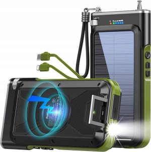 PowerBank Solarny Panel Ładowarka 26800mAh Latarka