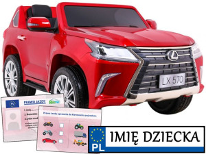 AUTO NA PILOTA Lexus LX570 pojazd elektryczny ZMIENNY NAPĘD 4x4 schowek
