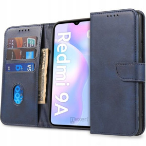 Etui Portfel Skóra do XIAOMI REDMI 9A +SZKŁO