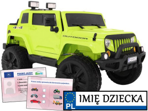 Pojazd Elektryczny Mighty Jeep Z Napędem 4x4 Auto Na Akumualtor