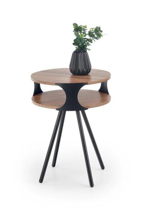 ława okrągła ciemny dąb sonoma loft stolik kawowy
