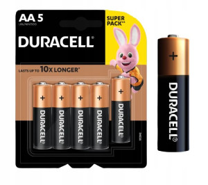 Duracell Baterie Alkaiczne Aaa Lr3 1.5v 5 Sztuk