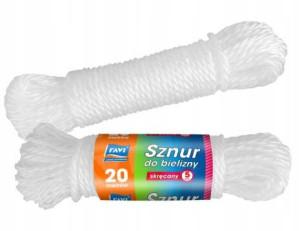 Sznur na pranie ubrania beliznę do suszarki 20m