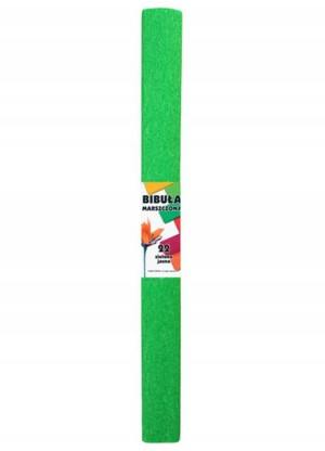 Bibuła marszczona szkolna jasny zielony 50 x 200 cm