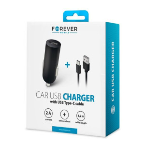 Ładowarka samochodowa USB-C z kablem 1,2 metra
