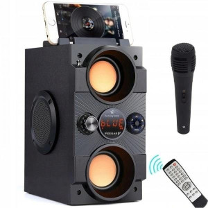 Głośnik bezprzewodowy Boombox + mikrofon karaoke