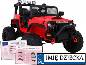 AUTO NA AKUMULATOR Jeep BROTHERS pojazd elektryczny 2x200W 2 osobowy
