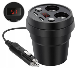 Ładowarka do zapalniczki samochodowej 2 x USB 3.1