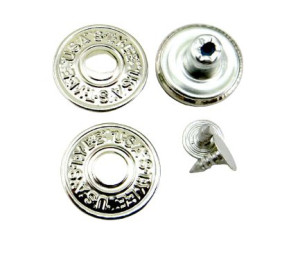 Guziki do spodni, jeansu 17 mm, 10 sztuk, wzory
