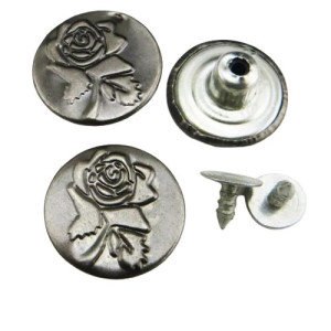 Guziki do spodni, jeansu 17 mm, 10 sztuk, wzory