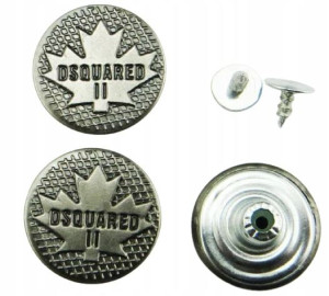 Guziki do spodni, jeansu 17 mm, 10 sztuk, wzory
