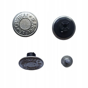 Guziki do spodni, jeansu 17 mm, 10 sztuk, wzory