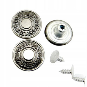 Guziki do spodni, jeansu 17 mm, 10 sztuk, wzory