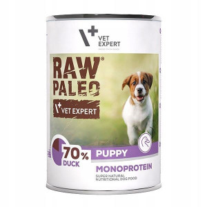 RAW PALEO Kaczka/Duck Puppy 400g MOKRA KARMA