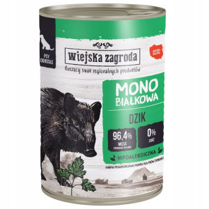 Wiejska Zagroda mokra karma białkowa DZIK 400G