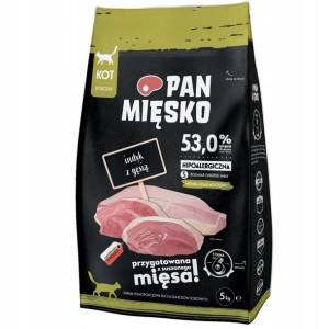 Pan Mięsko Indyk z gęsią S dla kota 5kg