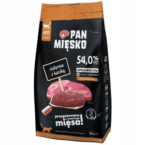 Pan Mięsko Cielęcina z kaczką M dla kota 1,6kg