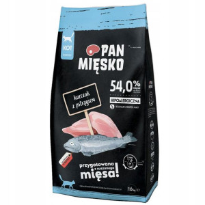 Pan Mięsko Kurczak z pstrągiem S dla kota 1,6kg