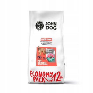 John Dog Wieprzowina Z Wołowiną 12kg Pork & Beef