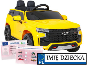 CHEVROLET TAHOE samochód elektryczny DLA DZIECKA miękkie koła pilot