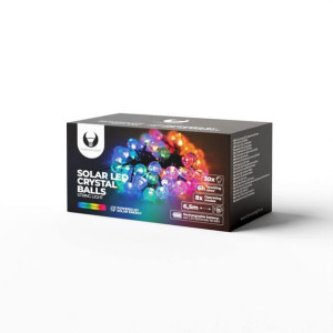Girlanda solarna zewnętrzna IP65 Cotton Balls LED