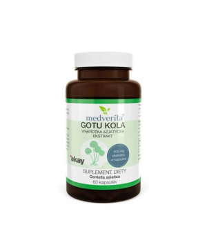 MEDVERITA Gotu Kola Estrakt Wąkrotka Azjatycka 60 kaps.