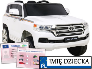AUTO NA AKUMULATOR dla dzieci TOYOTA LAND CRUISER pilot BAGAŻNIK