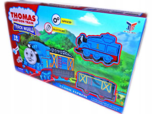 KOLEJKA elektryczna TOMEK lokomotywa + wagonik