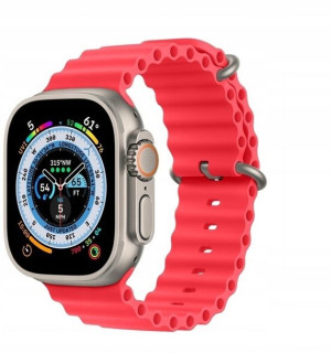 Pasek Ocean Do Apple Watch 42/44/45/49 Red