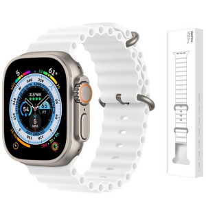 Pasek Ocean Do Apple Watch 44/45/49 Ultra Biały