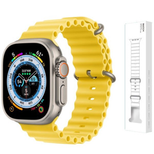 Pasek Ocean Do Apple Watch 44/45/49 Ultra Żółty