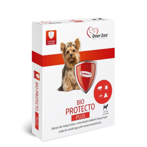 OVER ZOO Obroża bio protecto plus 35cm mały pies