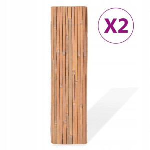 2x Osłona Mata Na Balkon Ogrodzenie Bambus 100x400