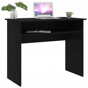 Biurko Komputerowe Stolik Meble Laptop Czarne 90cm