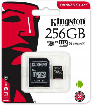 Kingston 256gb Karta Micro Sd Sdcs2 + Adapter Sd